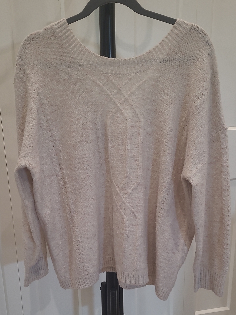 Gentle Fawn Cosmo In Rosewater Cream Cable-Detail Sweater